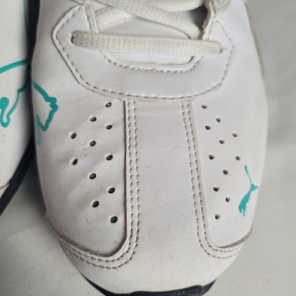 Puma White & Teal Running Shoes Women's Size 9.5 - Picture 4 of 10